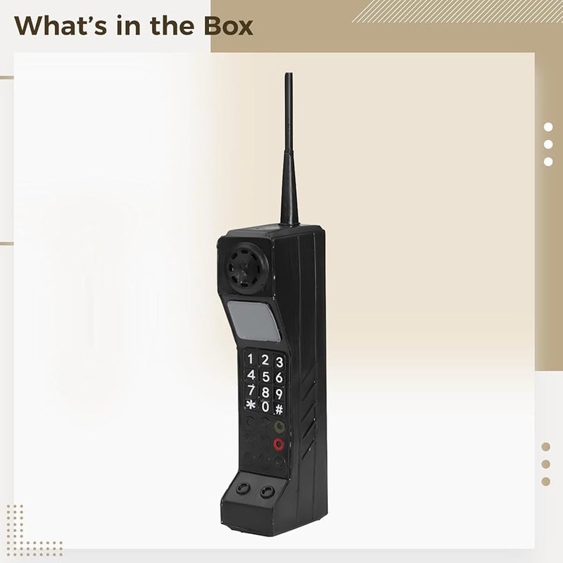 Black Retro Mobile Phone Display Prop for Photography Staging Decor - Image 5